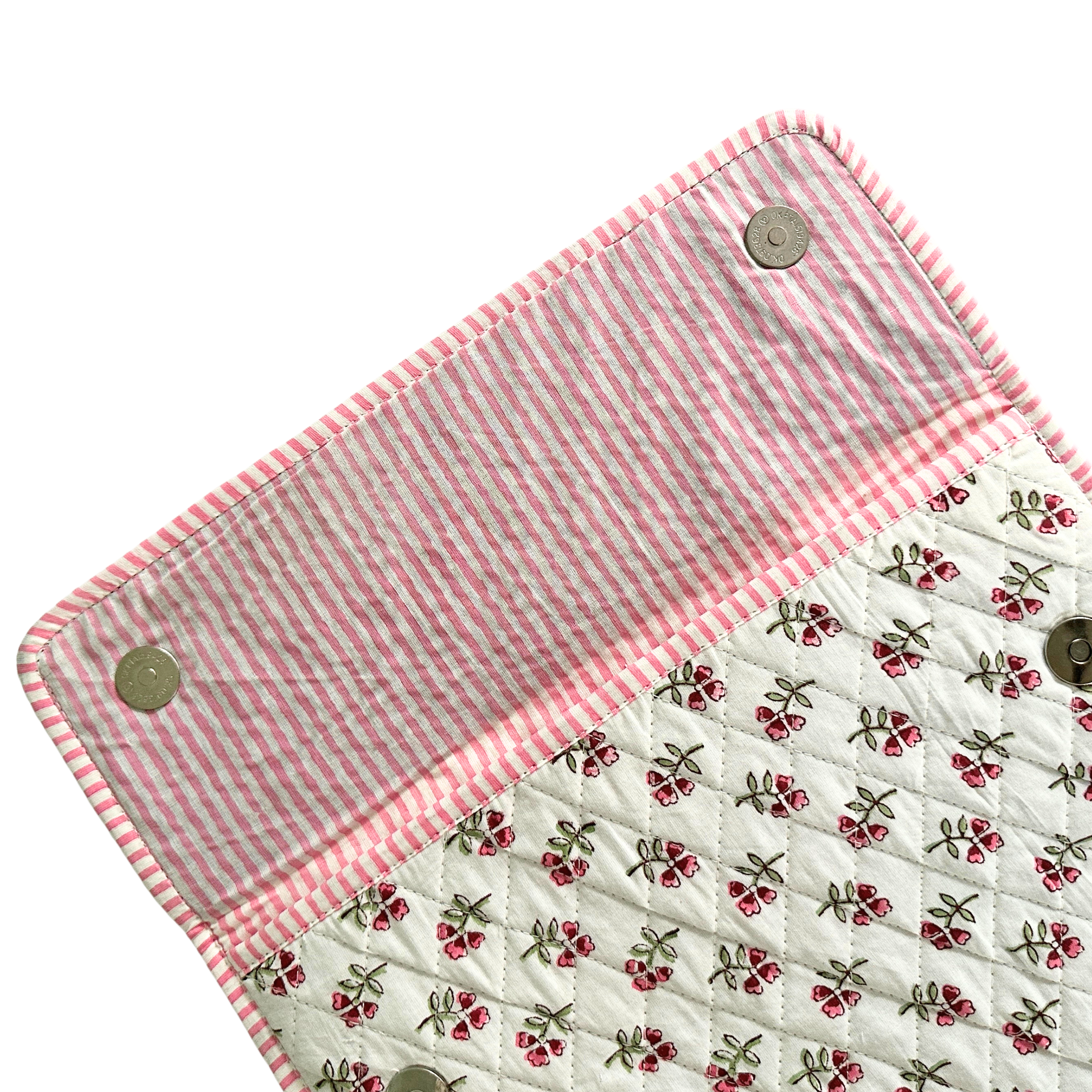 Pink Ditsy Quilted iPad cover