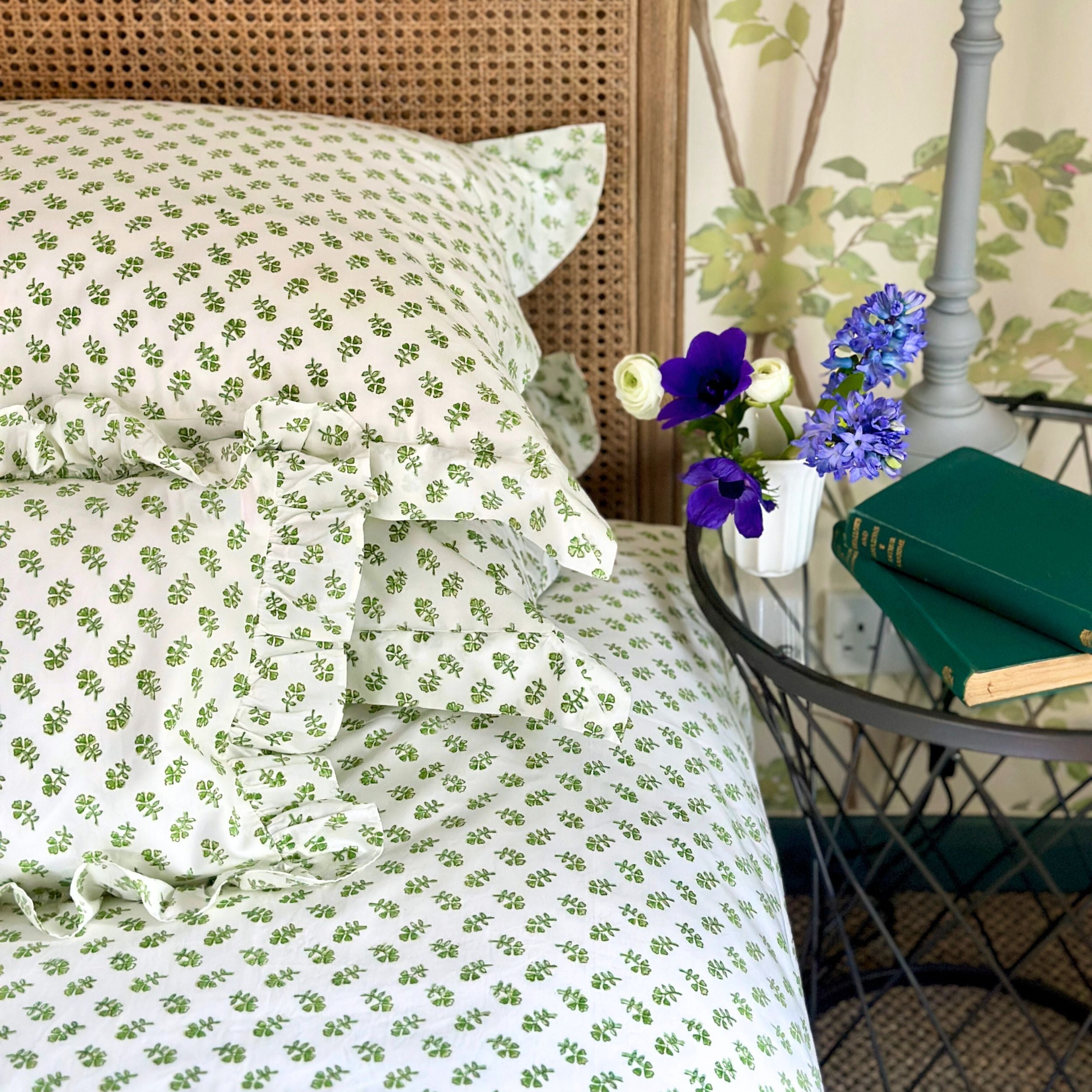 Green Ditsy Duvet Cover