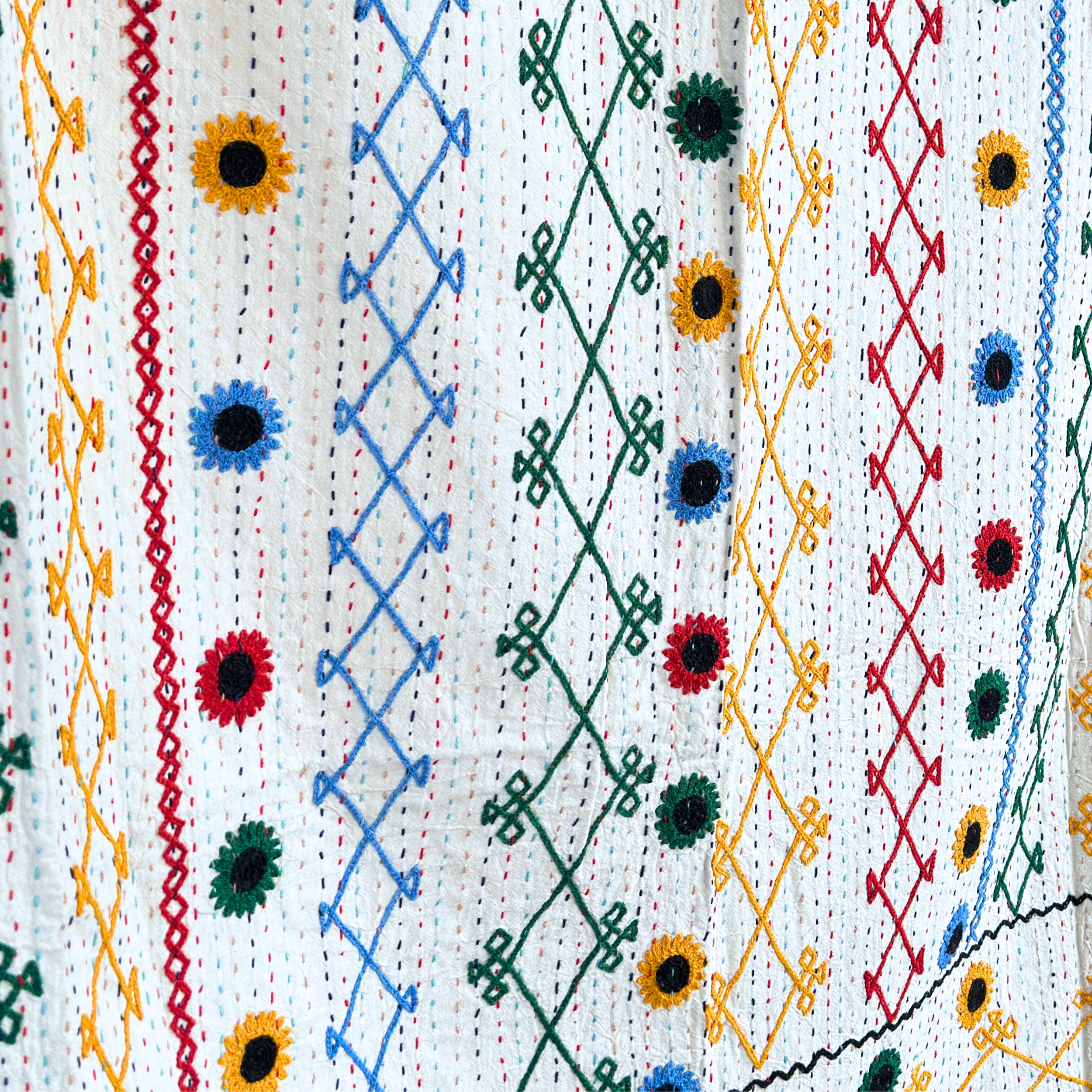 SINGLE KANTHA  - CRISS CROSS DAISY 4