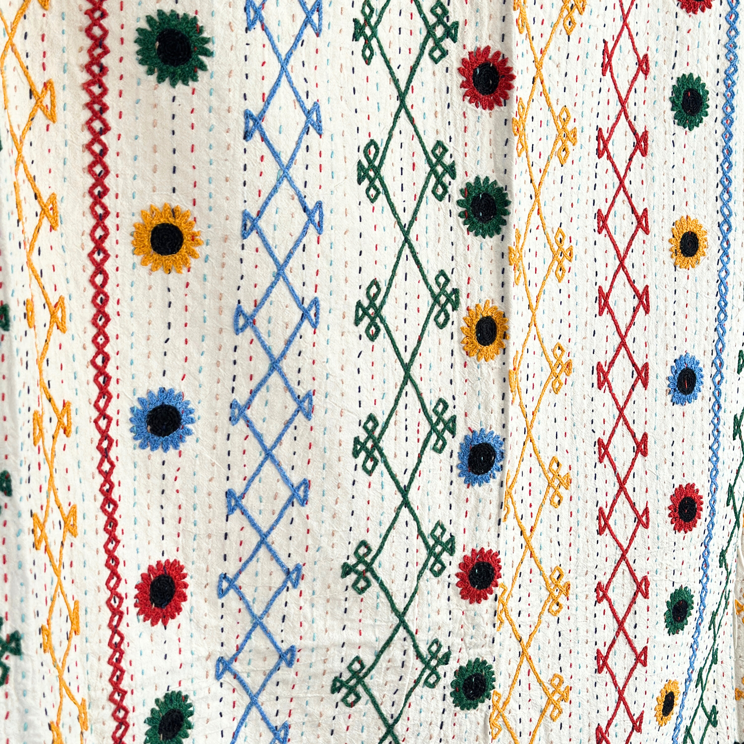 SINGLE KANTHA  - CRISS CROSS DAISY 4