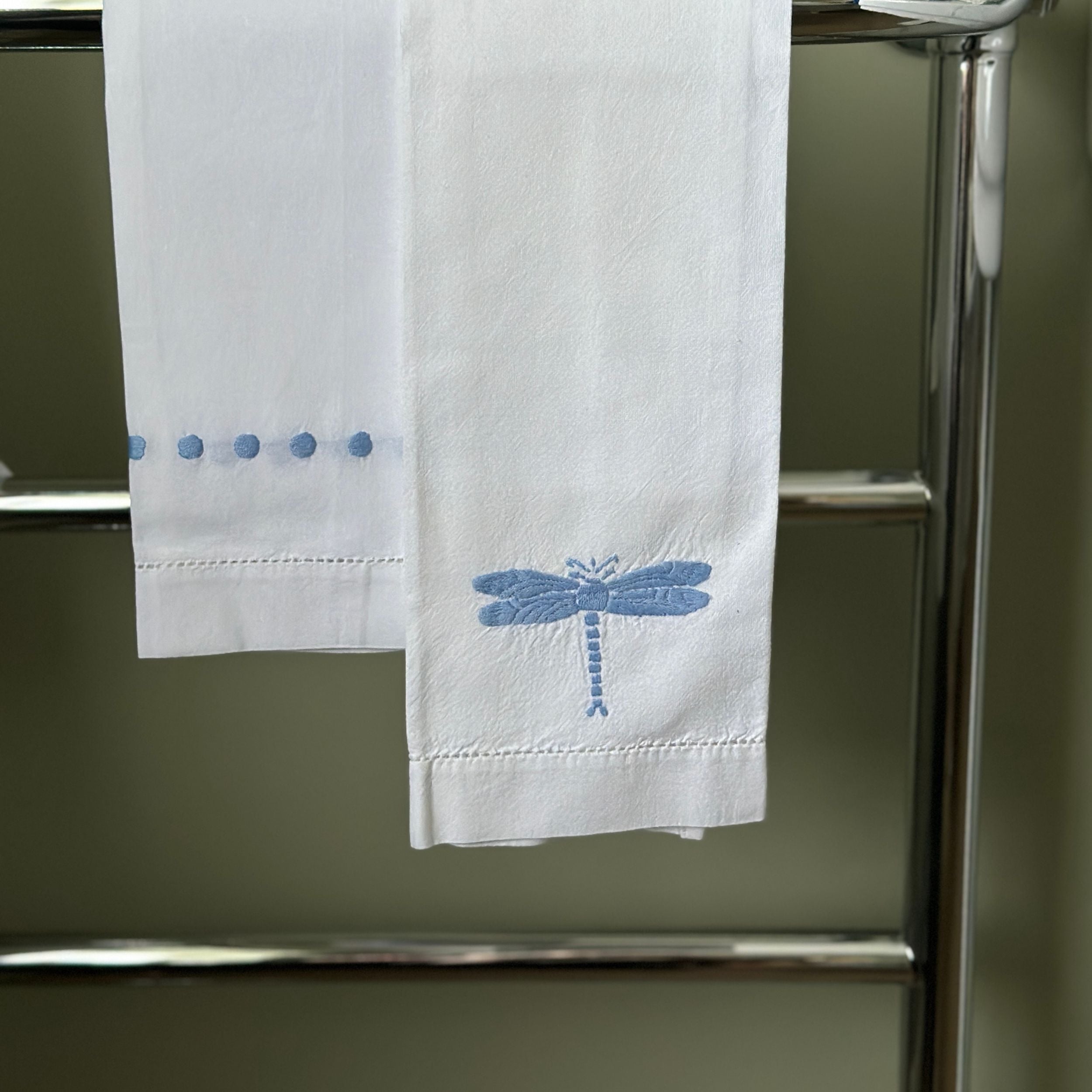 Blue Dragonfly Hand Towel