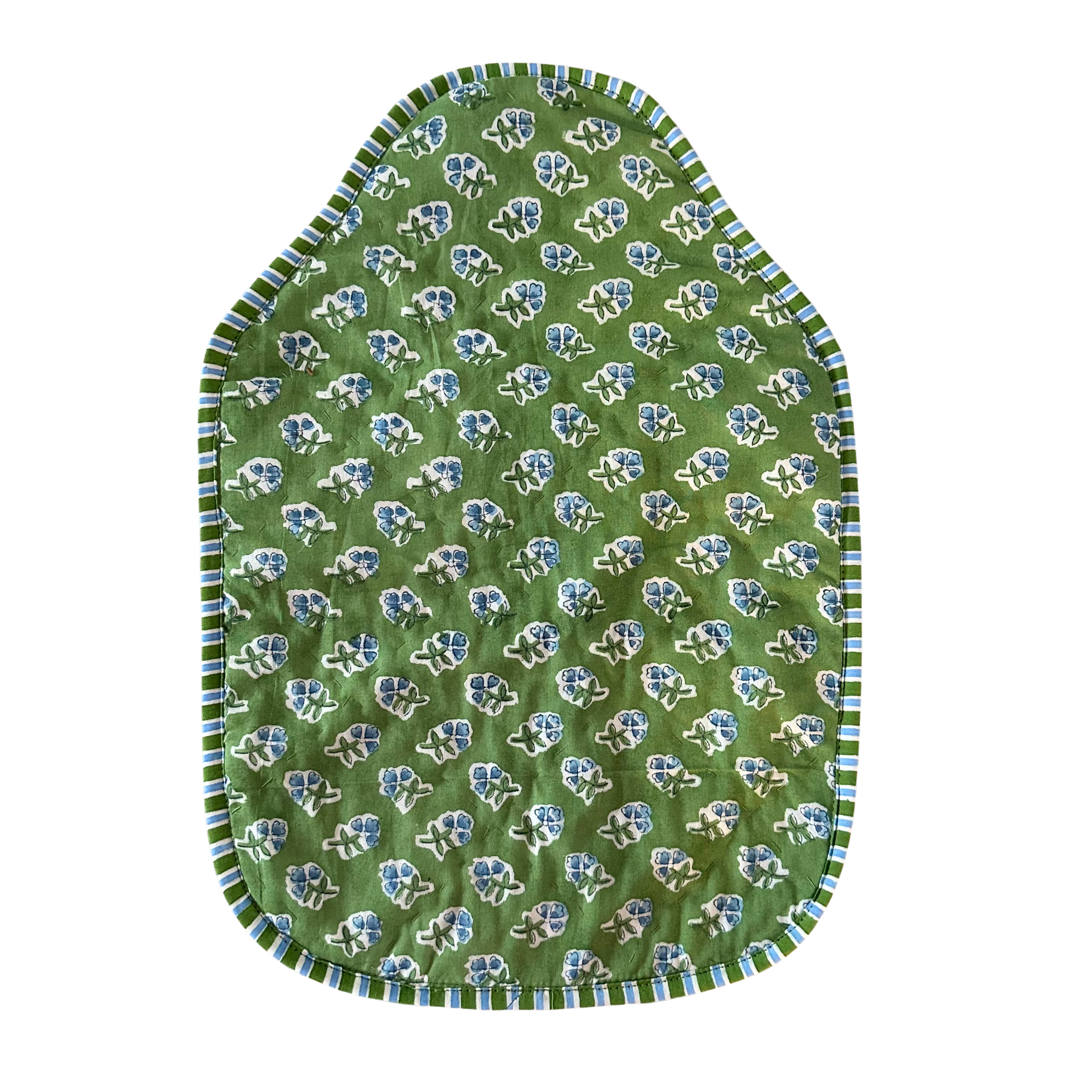 Apple Green Ditsy Hot Water Bottle Cover