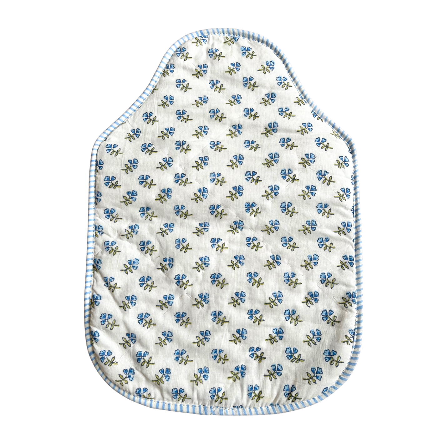 Blue Ditsy Hot Water Bottle Cover