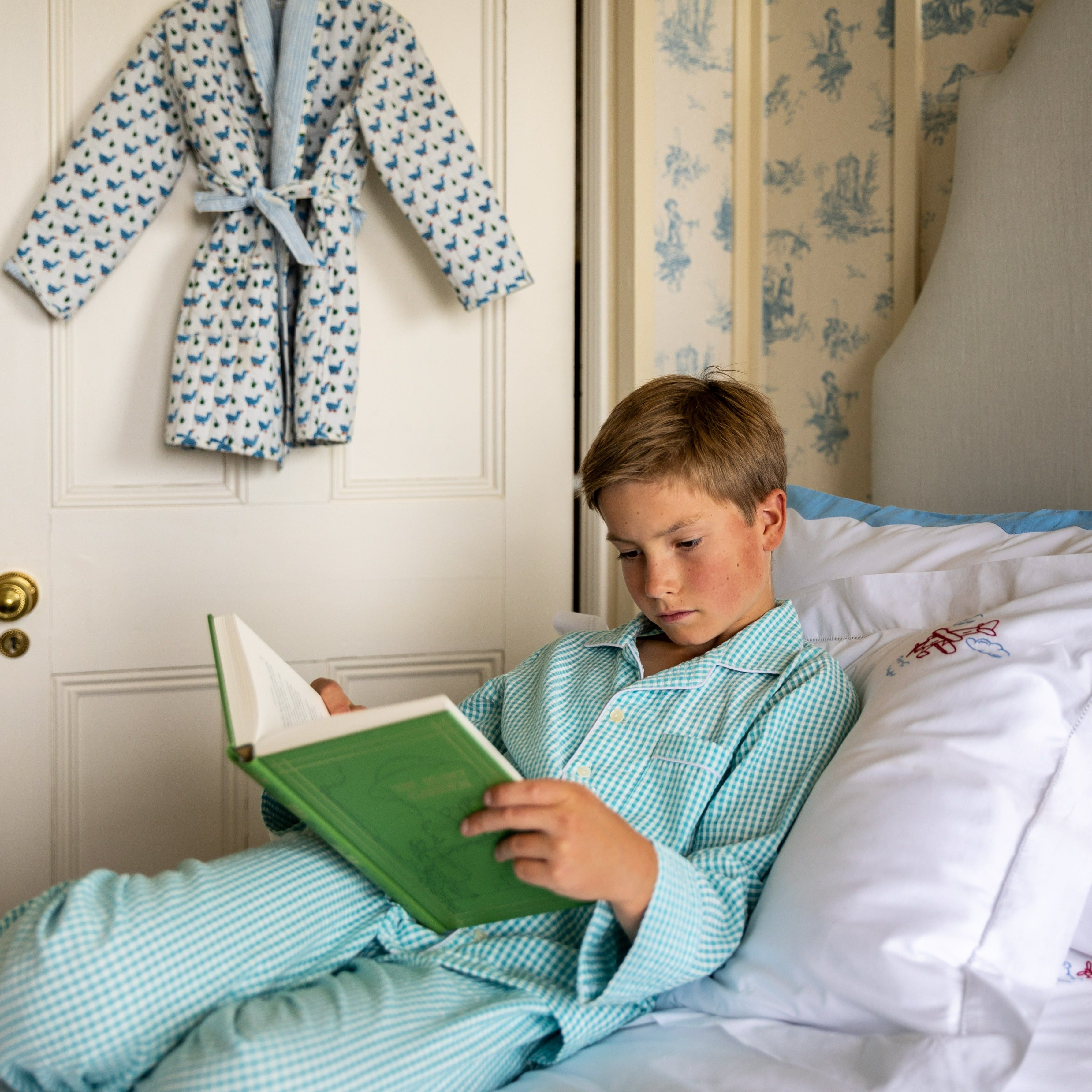 Green Gingham Children’s Pyjamas