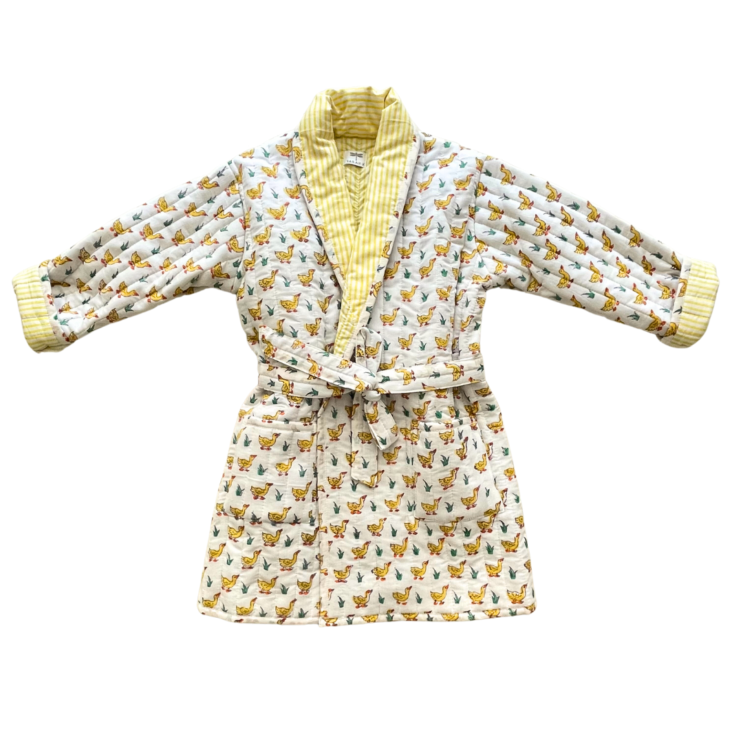 Children's Yellow Duck Dressing Gown