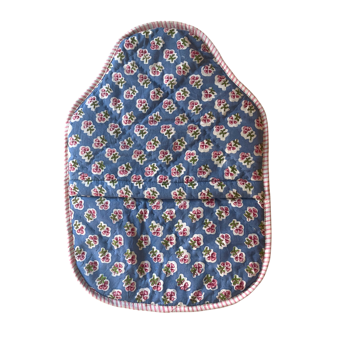 Azure Blue Ditsy Hot Water Bottle Cover