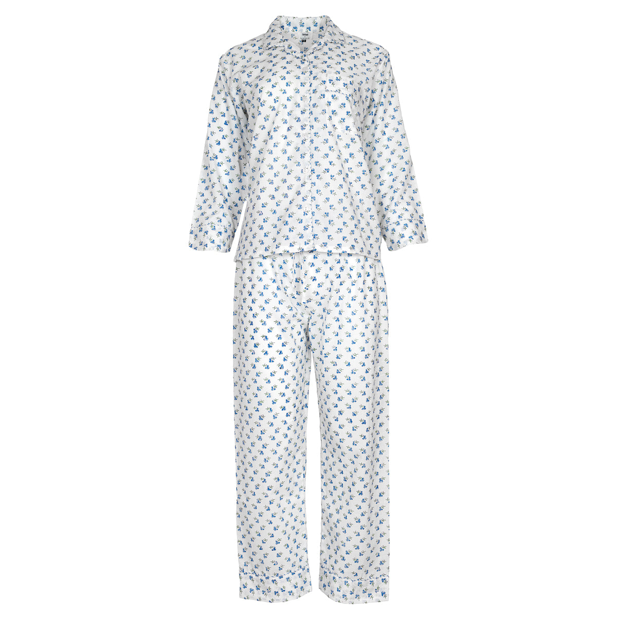 Women's Blue Ditsy Pyjamas