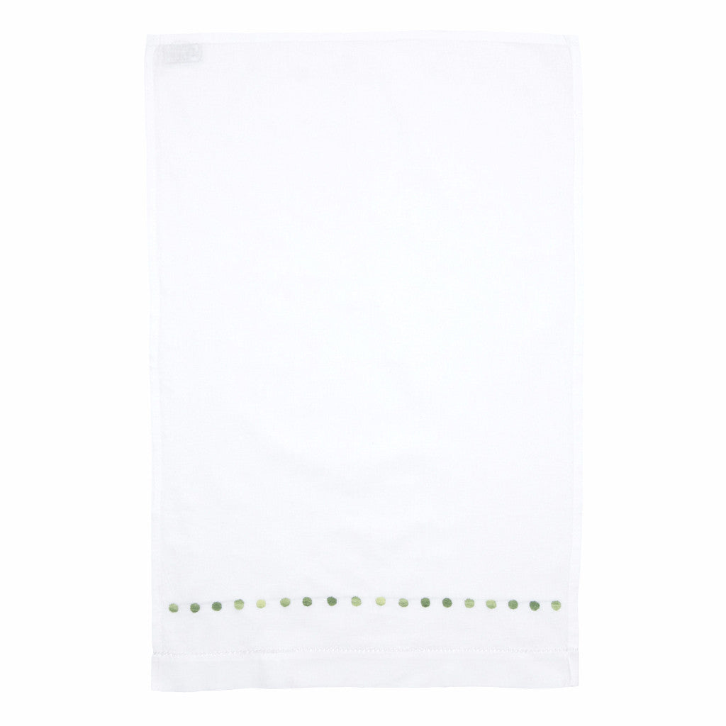 Shaded Green Dots Hand Towel