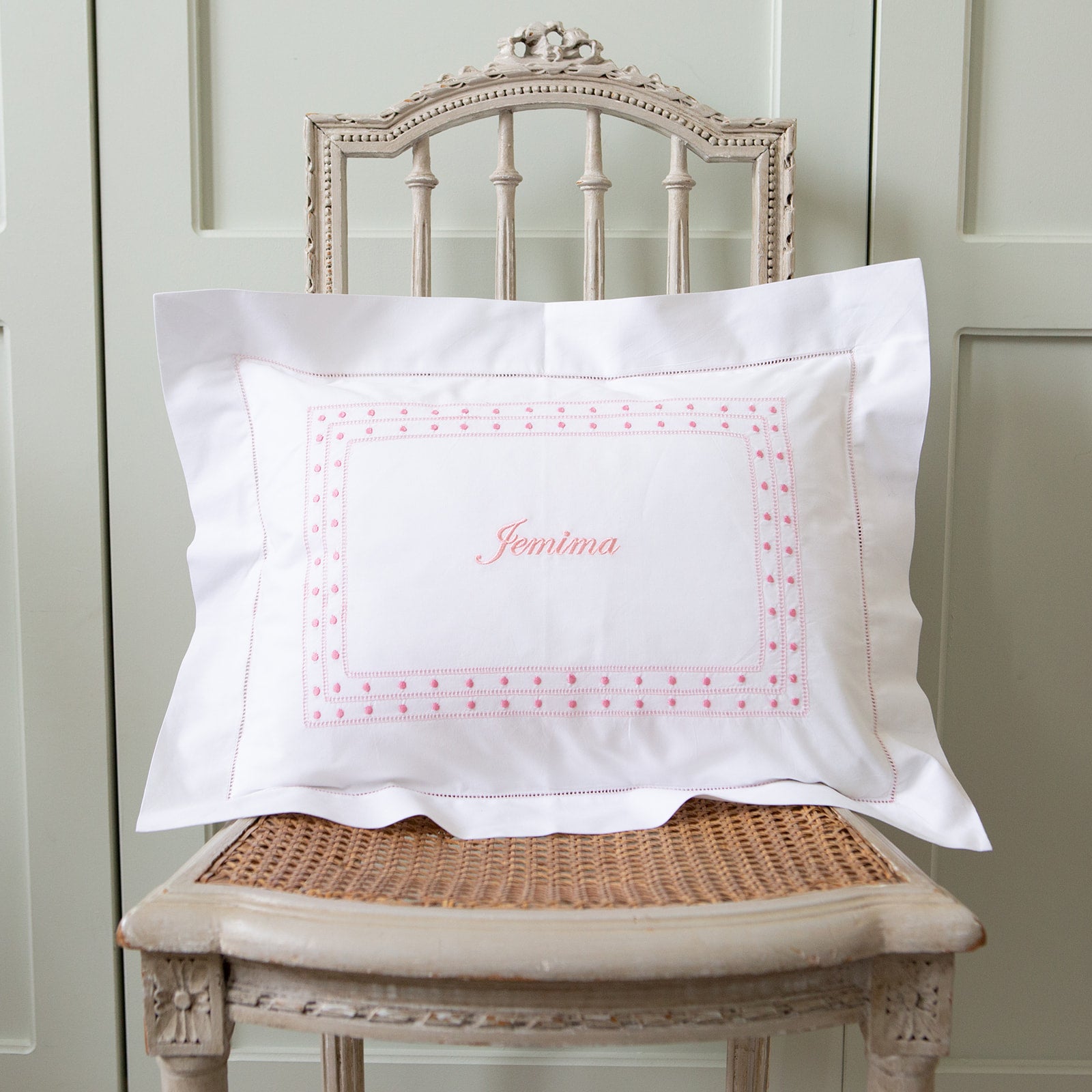 Pink Matilda Baby Pillowcase