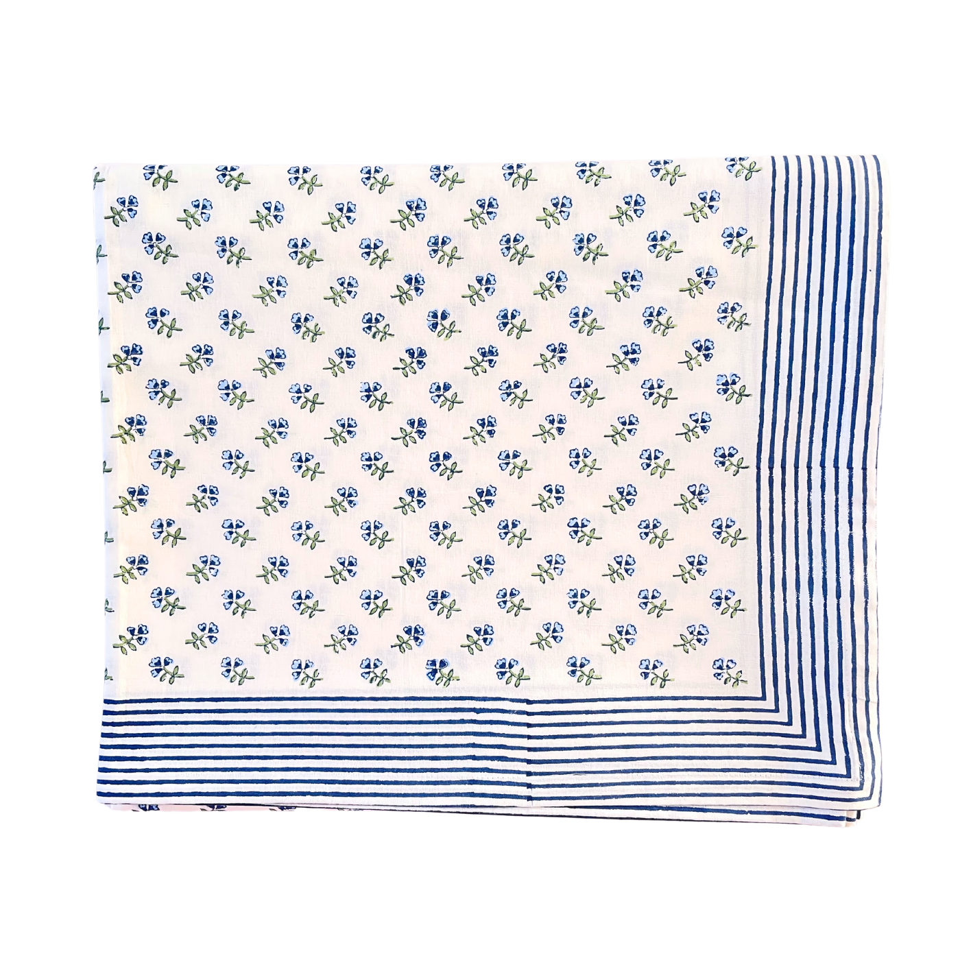 Blue Ditsy Tablecloth